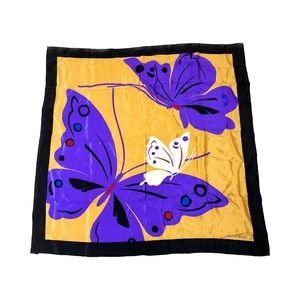 Vintage Hanae Mori Silk Scarf